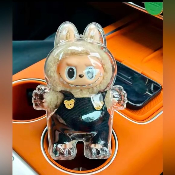 Labubu Other - Labubu Macaron Standing Clear Protective Case Soymilk Lychee Berry Sesame Bean